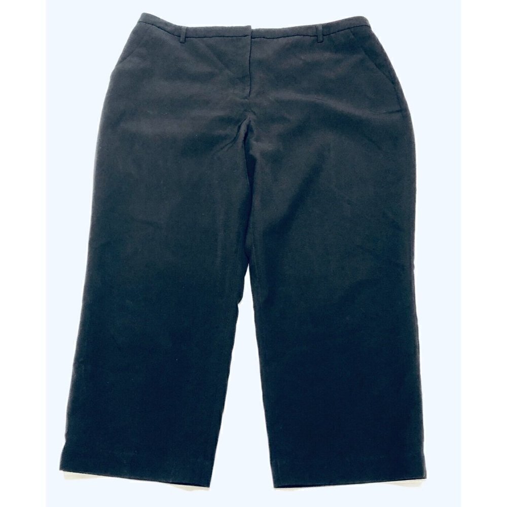 Robert Rodriguez Cropped Pants Womens Size 14 Black Career Stretch Boho